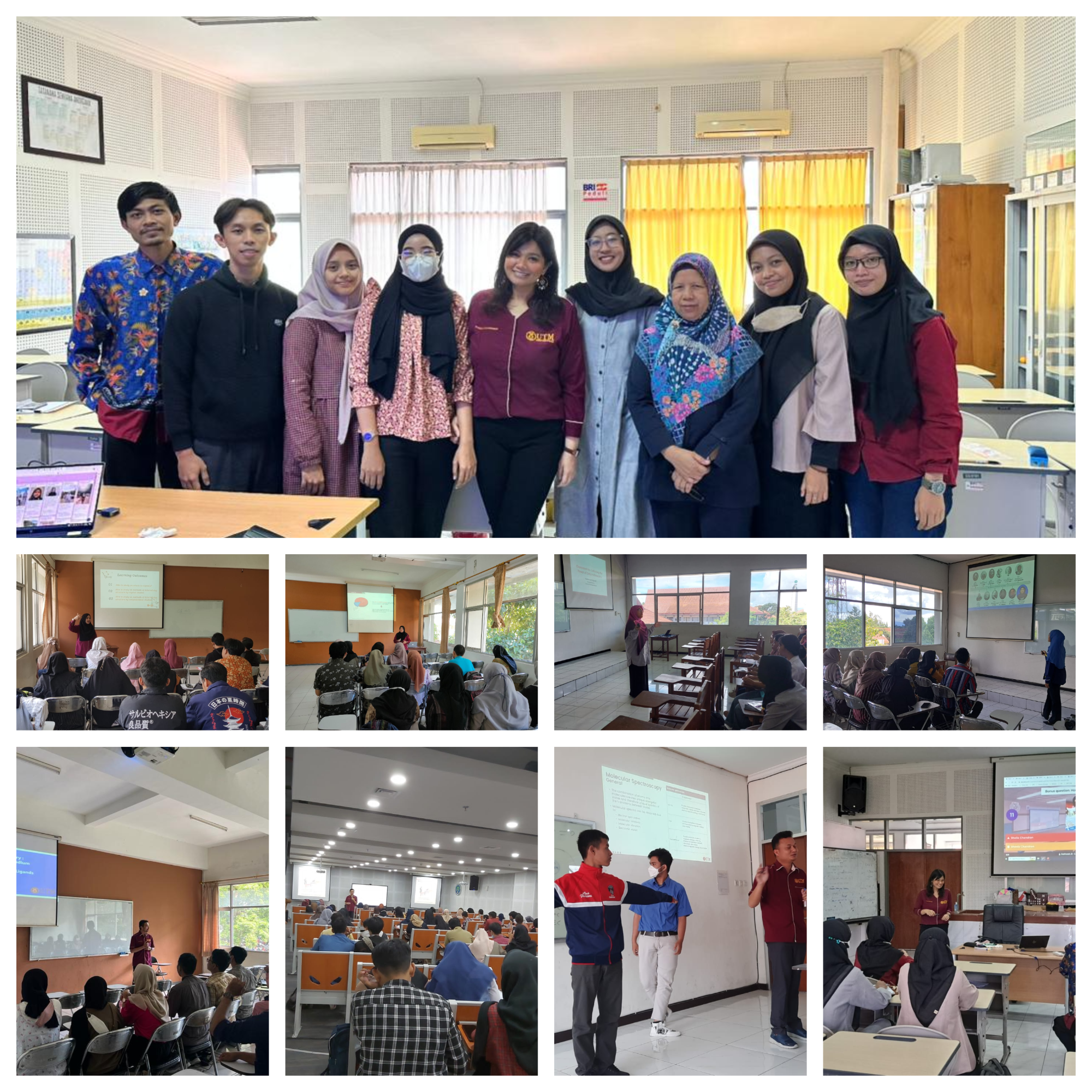 Sebanyak 9 Co-teacher dari Universiti Teknologi Malaysia Melakukan Perkuliahan di Departemen Kimia, FMIPA, Universitas Negeri Malang