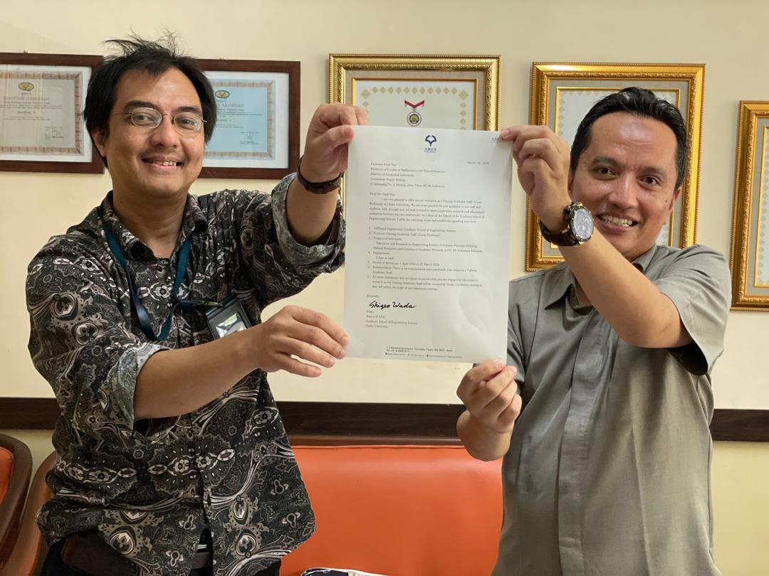 Profesor Hadi Nur dari Universitas Negeri Malang Ditunjuk sebagai Guest Professor di Osaka University Jepang